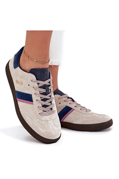 Big Star Shoes Sneakerși cu talpă joasă din piele întoarsă Big Star SS274679 ...