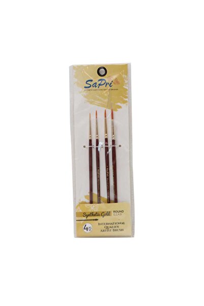 Sapri Gold Synthetics Round Brush 4s