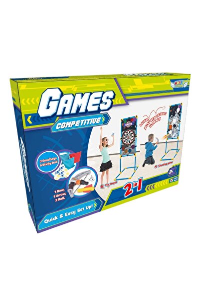 happychick Σετ παιχνιδιού με βάση, στόχους, βελάκια, τόξο και αξεσουάρ