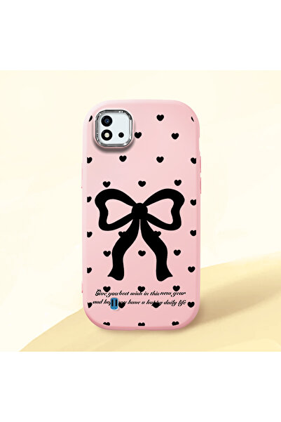 Hontinga حافظة هاتف من السيليكون الناعم باللون الوردي متوافقة مع كاميرا Realm...