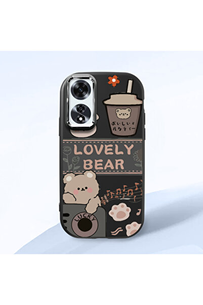 Hontinga Oppo A60 Compatible Camera Protected Black Soft Silicone Phone Case ...