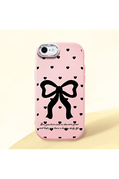 Hontinga حافظة هاتف من السيليكون الناعم باللون الوردي متوافقة مع كاميرا آيفون...