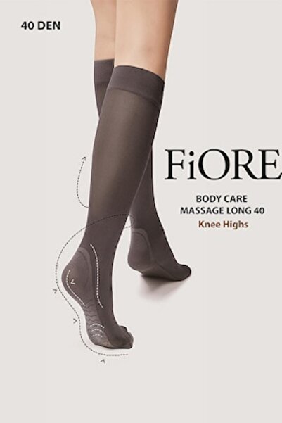 Fiore - BodyCare Massage Socks Long 40 Den, Black