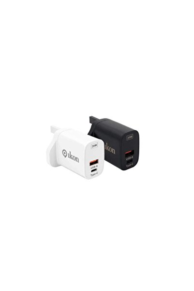Ikon شاحن سريع USB A+TypC-IKPT20B20w، لكل وحدة، ألوان متنوعة