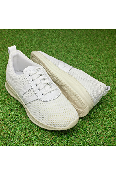 Tellus Women's Genuine Leather Perforated Summer Sneakers, Trendy & Comfort, ...