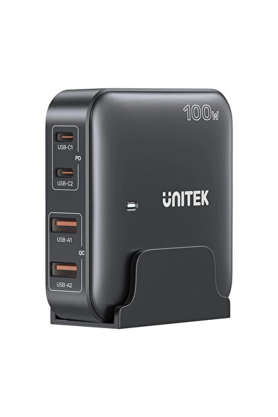 Unitek Stație de încărcare GaN de birou 100W, Negru (P1229Abk)