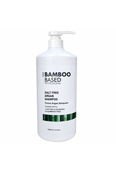 Bamboo Based Professional Salt Free Argan Hair Care Shampoo 1000 Ml.