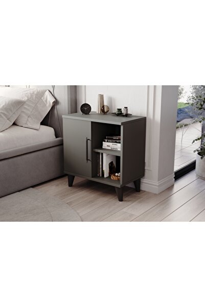 Vivense ROSE KOMODİN, ANTRASİT, 3 BÖLMELİ