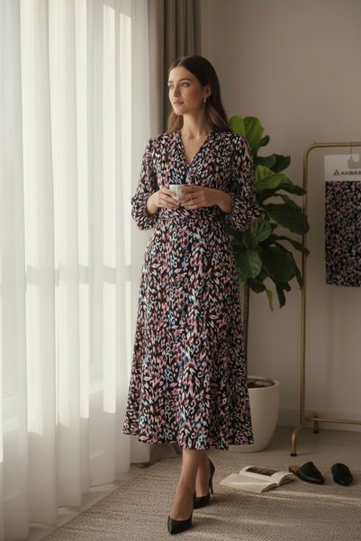 Akbaşlar 100% Viscose Soft-Textured Woven Fabric |   1 Meter |   Width: 150cm