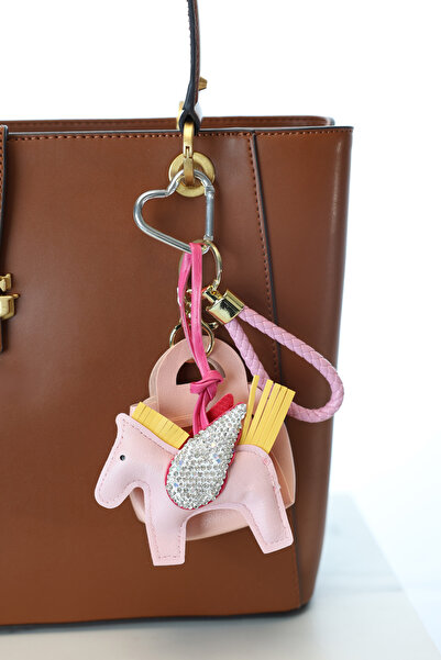 E MODA Ružičasti krilati jednorog Torba ukras & Privezak za ključeve