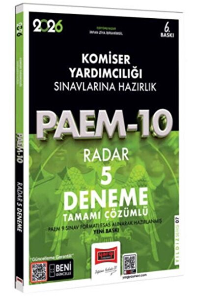 Yargı Yayınları 2026 PAEM Komiser Yardımcılığı Sınavlarına Hazırlık Radar 5 D...