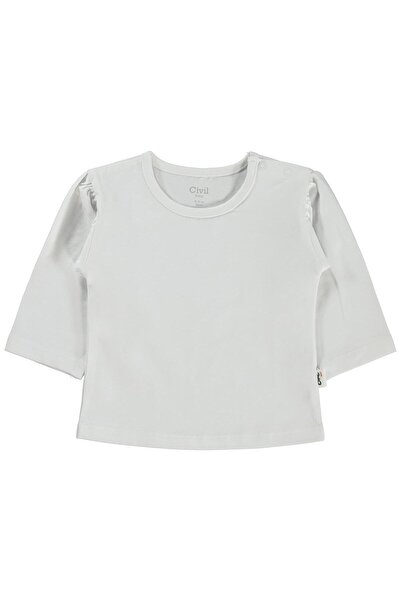 Civil Baby Hanorac simplu basic pentru 6-18 luni - Ecru