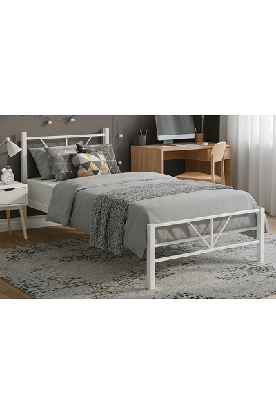 Vivense ALCHERA METAL KARYOLA, BEYAZ, 90x200