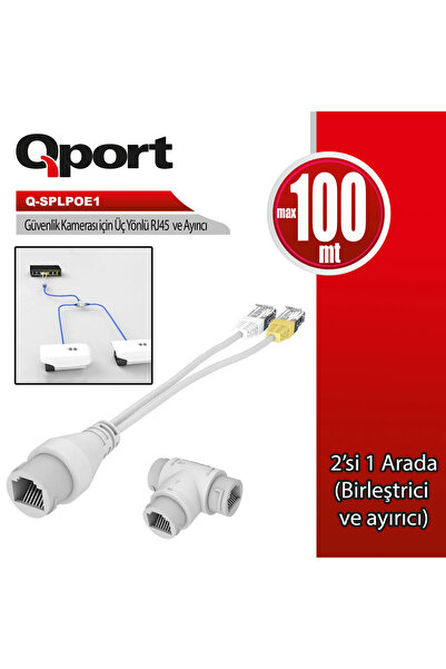 Genel Markalar Q-splpoe1 Poe Splıtter 2ın1 Ag Konnektoru +