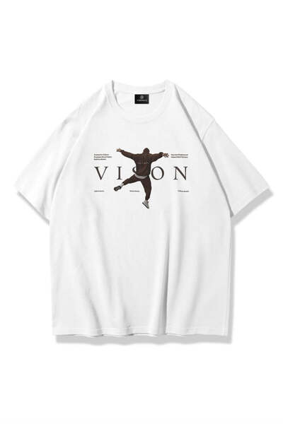 Trendiz Unisex Vision Culture Tshirt Beyaz