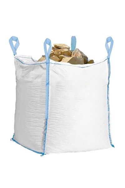 SERSIMO Durable garden waste bag, polypropylene, 900 L, 92x92x100 , white/blue