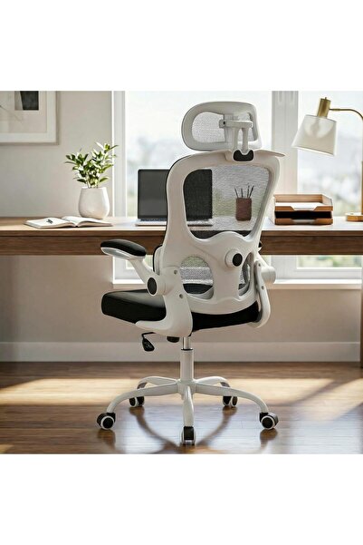 DROGO كرسي مكتب شبكي مريح مزود بمسند رأس ثلاثي الأبعاد، ودعم للفقرات القطنية،...