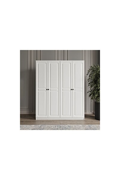 Vivense VİOLET GARDIROP, BEYAZ, 4 KAPAKLI