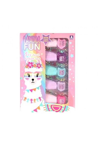 zyra toys Σετ 5 βερνικιών νυχιών σε διάφορα χρώματα Lamma Fun