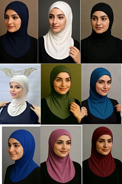 ALDAIYR 9 قطع من قبعات النينجا العازلة للرأس مع طوق للرقبة قماش قابل للتمدد ق...