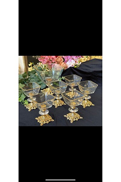 alfafe home 7 pcs gilded bowl set