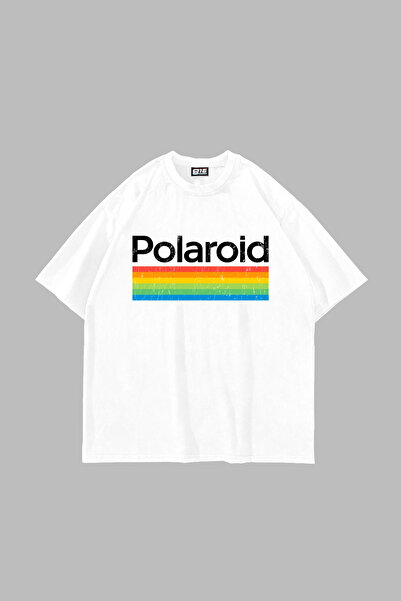 Sekizbiraltı صوف الفليس oid مطبوع تي شيرت أبيض كبير الحجم للجنسين