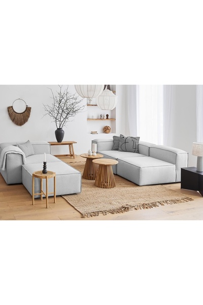 Vivense Relax Soft Standart 4 Modül Köşe Koltuk, Gri