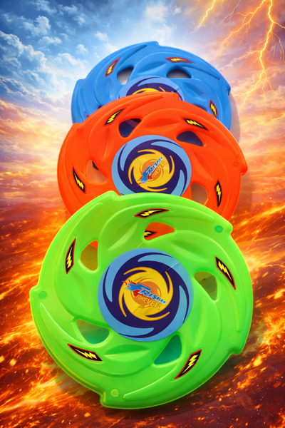 MUBX Frisbee Throwing Disc Set of 3 24 cm Disc Throwing Game Beach Garden Bea...