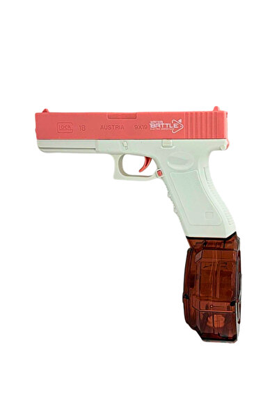 Toy Water Blaster Electric Roz cu Rezervor Tip Tambur, Jet Continuu de Apa, J...