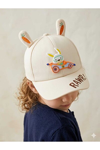Kitti Șapcă pentru copii cu figurină de iepure, pentru vârstele 5-8 ani