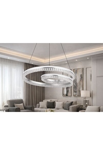 Vivense Tomris Led Avize, Krom, 50 Cm