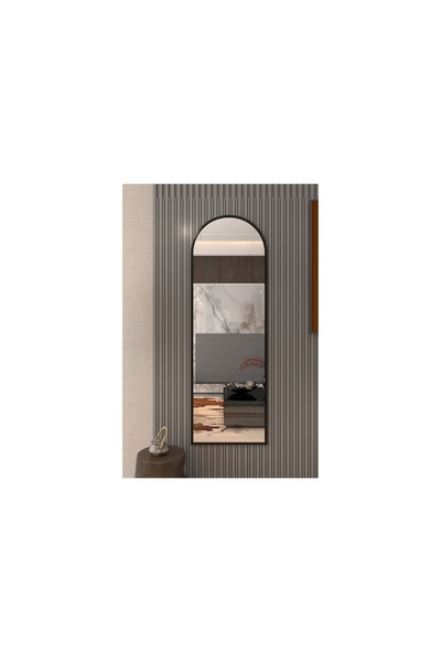 Vivense METAL ÇERÇEVELİ AYAKSIZ BOY AYNASI, SİYAH, 150X60