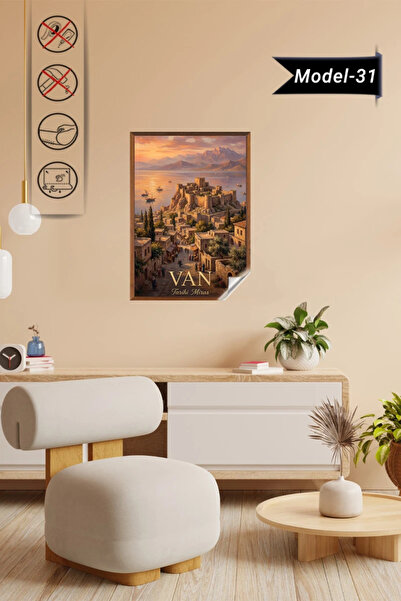 Akıllı Kağıt Πίνακας Επαρχιών της Τουρκίας - Αφίσα Βαν (Μοντέλο-31)