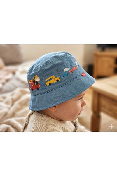 Kitti قبعة فورتريه للأولاد من عمر 1-4 سنوات مع شكل قطار