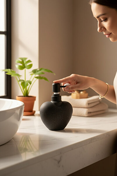 RENK YAPI RÜYASI DOZATOR DE SĂPUN LIQUID STILAT DIN CERAMICĂ ÎN FORMĂ DE INIM...