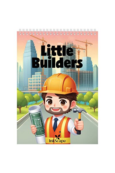 OBRO Little Builders Coloring and Drawing Book for Kids – 40 Pages, A5 Format...