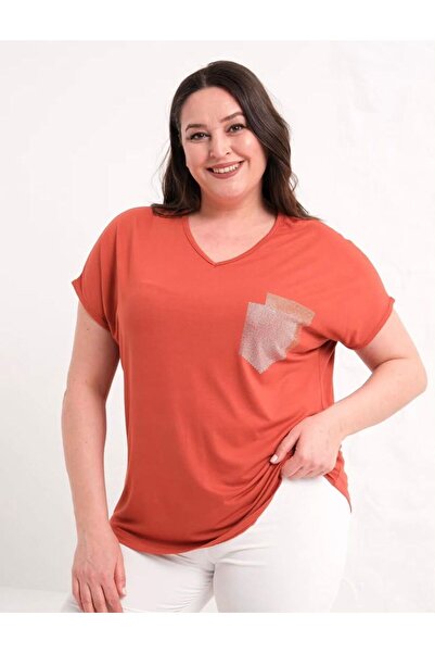 CAFCAF Women's Plus Size Stone Print Blouse