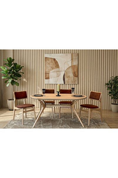 Vivense Martha Çizilmez Masa Takımı, 120X80