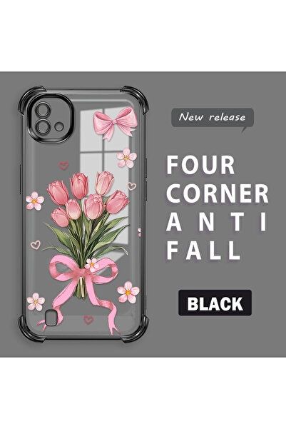 ucuc حافظة ذات حواف لامعة متوافقة مع هاتف Realme C20/C20A مصنوعة من السيليكون...