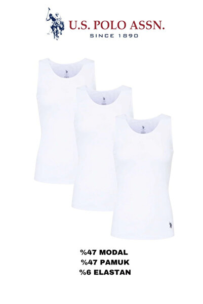 U.S. Polo Assn. Women's Thick Strap Comfortable 3-Piece Boxed Economical Whit...