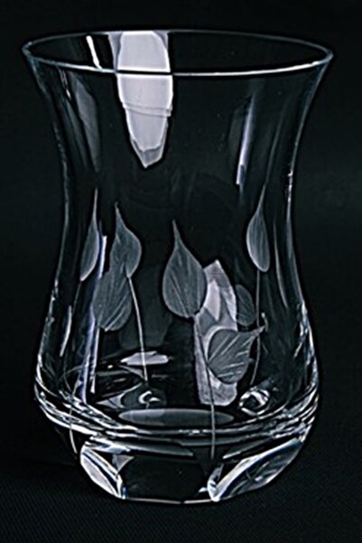 DECOSTYLE Leaf Decor Cold Cutting Ajda Tea Cup 160 Cc 6-Pack Plain Paşabahçe