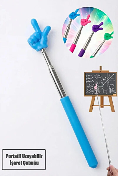 Maridet Portatif Uzayabilir El Parmak Şeklinde Sevimli İlginç Öğretmen Tahta ...