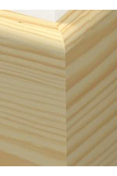 Generic أجنحة - عبوة من 4 قطع من حواف خشب الصنوبر ذات الأنف المستدير 15 مم × ...