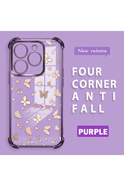 ucuc غطاء حماية شفاف متوافق مع تكنو سبارك 20/20C، مصنوع من السيليكون بأربعة ز...