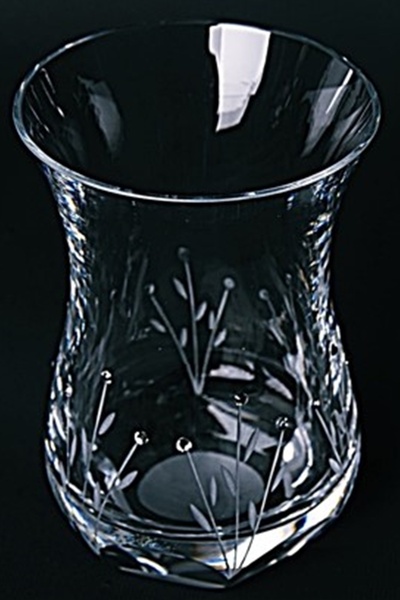 DECOSTYLE Leaf Decor Cold Cutting Ajda Tea Cup 160 Cc 6-Pack Plain Paşabahçe