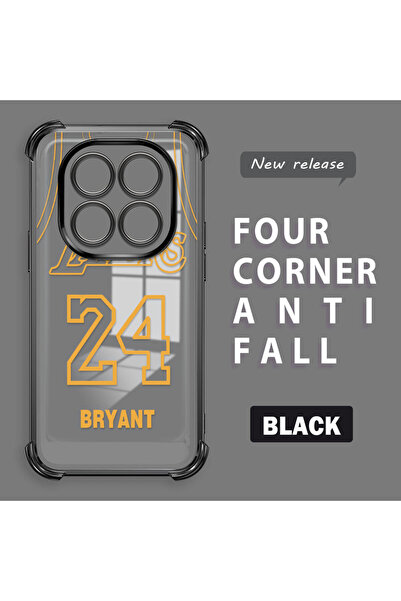 ucuc غطاء حماية شفاف متوافق مع ريدمي نوت 14 برو 4G، مصنوع من السيليكون بأربعة...