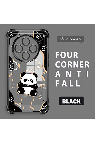 ucuc غطاء حماية شفاف متوافق مع ريدمي 14C بأربعة زوايا من السيليكون مع حواف لامعة