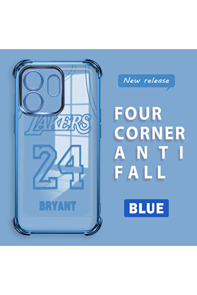 ucuc حافظة شفافة متوافقة مع هاتف Infinix Smart 9 مصنوعة من السيليكون بأربعة ز...