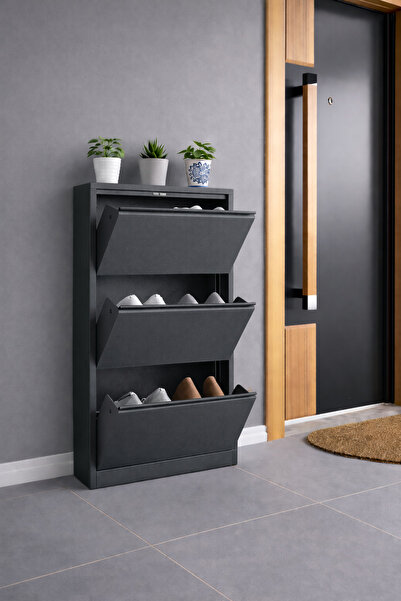 RaMetal Dekorasyon Dekoratif Metal Ayakkabılık 3 lü