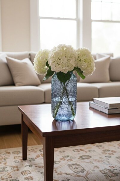 Bereketli Store Delisoga Mavi Vazo | Dekoratif Masa ve Konsol Vazosu